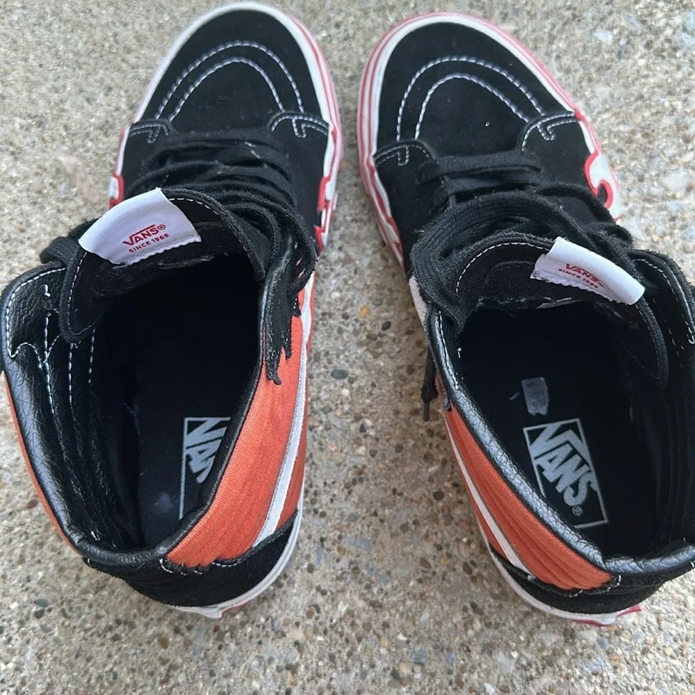 Vans high tops with flames men’s size 10.5 - Picture 5 of 8